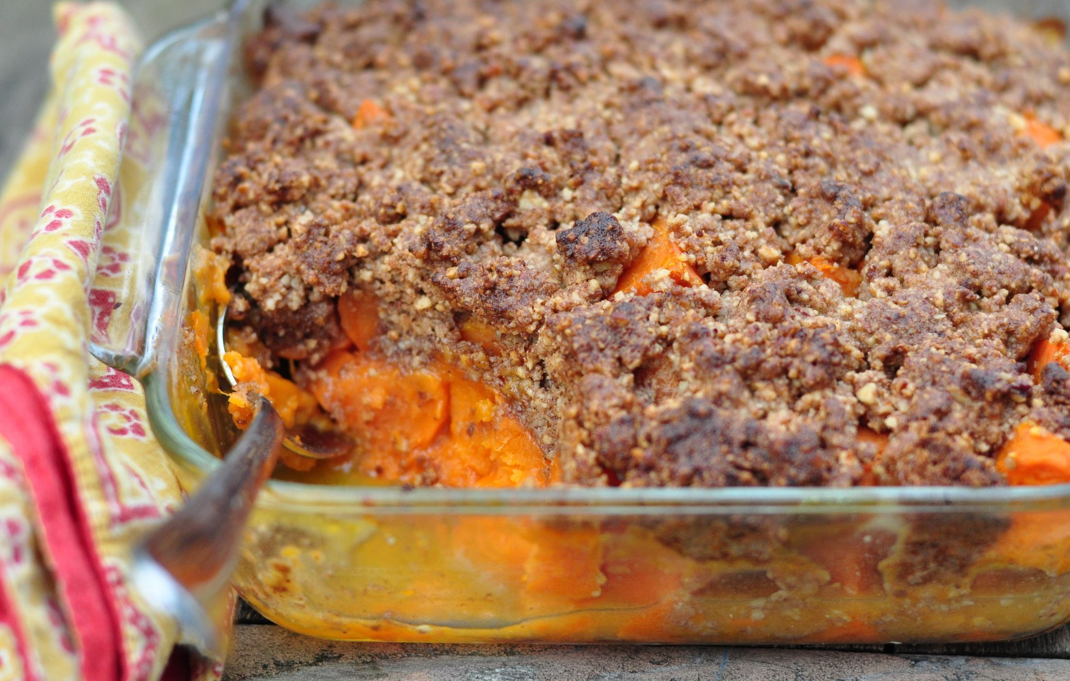 Yam Casserole with Pecan Streusel Topping