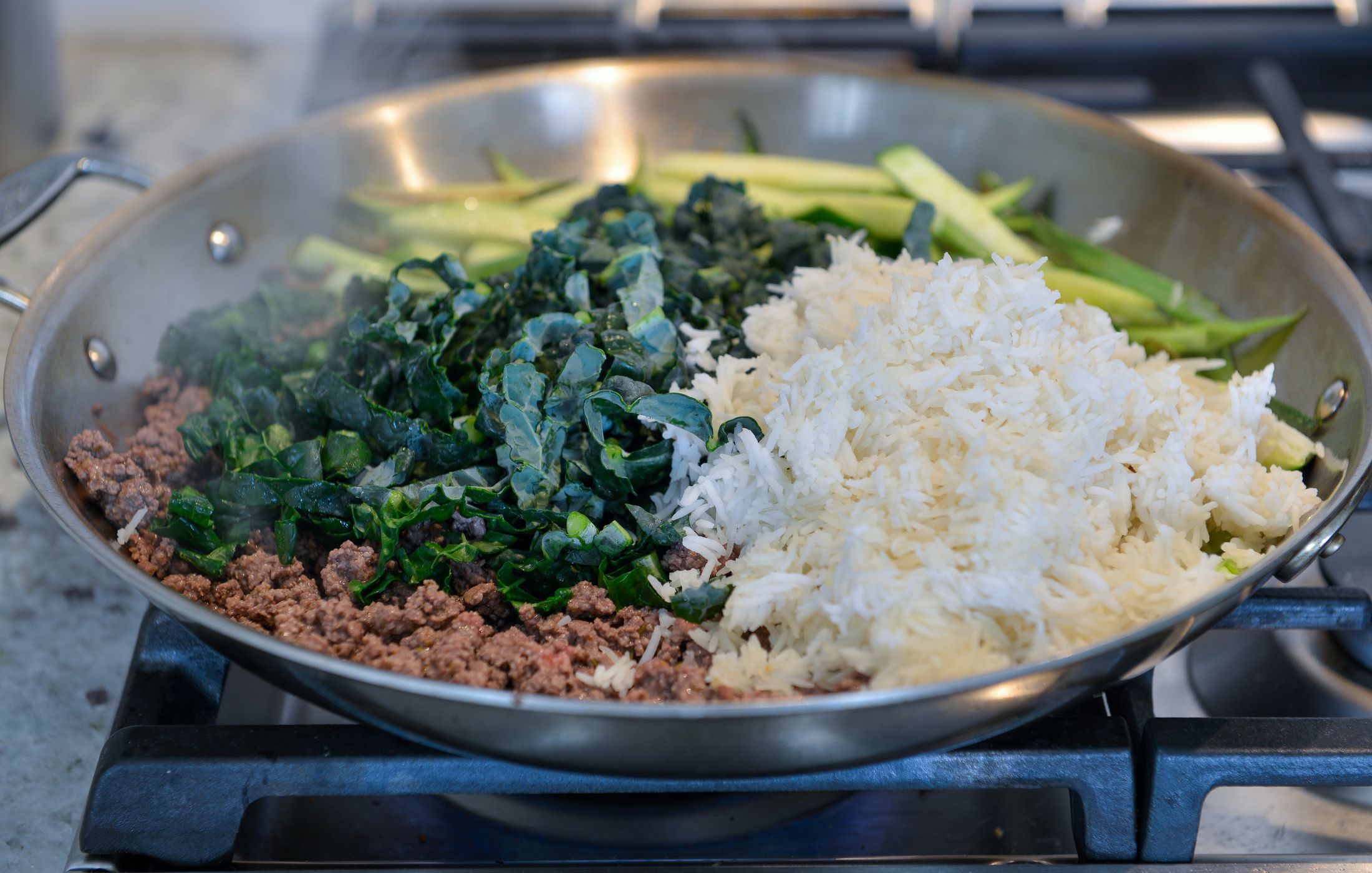 Beef, Zucchini, and Kale Fried Rice-3