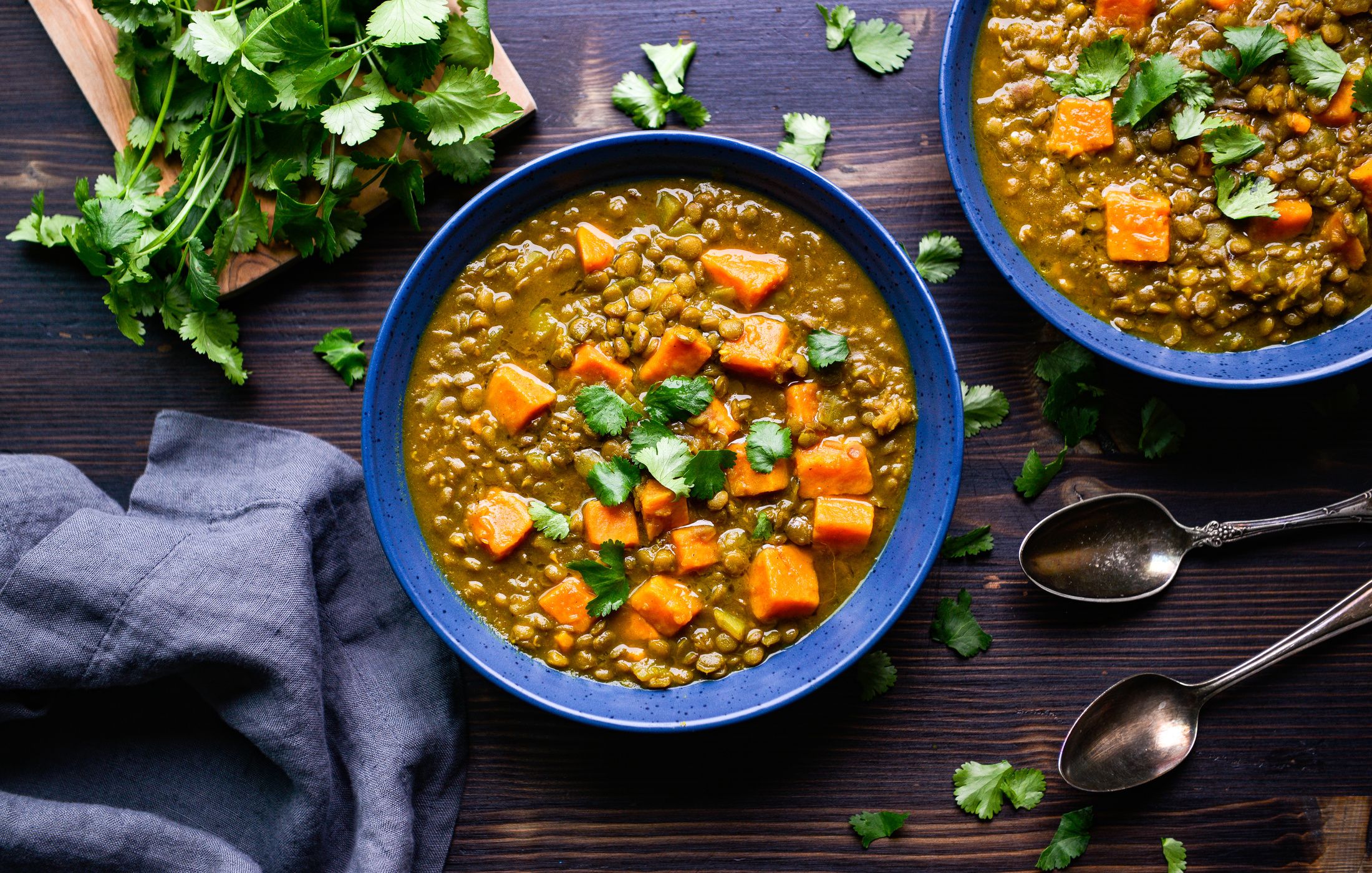 CURRIED LENTIL AND YAM SOUP-1