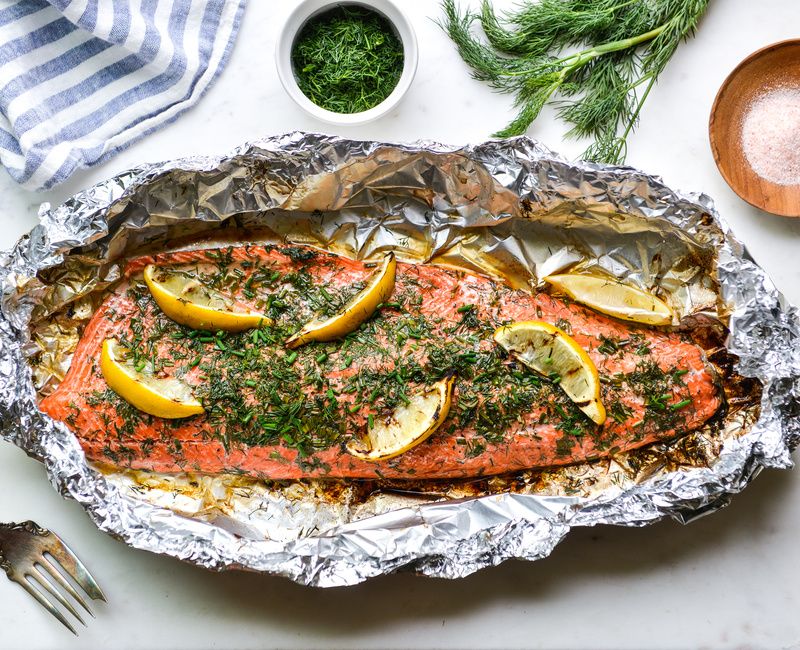 FOIL-PACKET GRILLED SALMON-1