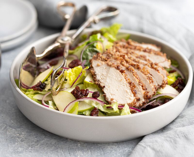 Pecan Crusted Chicken and Apple Salad